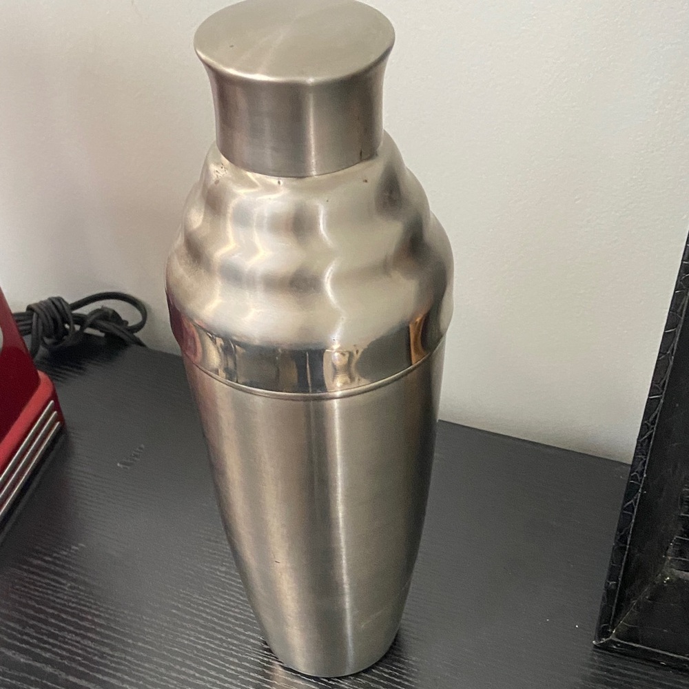 Sleek Silver Cocktail Shaker